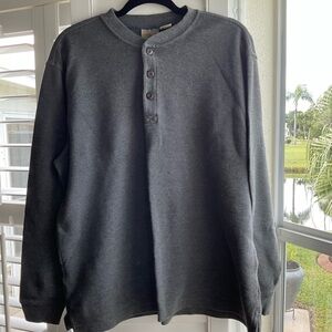 L.L. Bean Men's Unshrinkable Mini-Waffle Henley, Long-Sleeve Traditional Fit